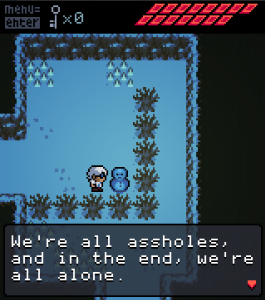 Anodyne's script ain't no "It's dangerous to go alone! Take this!"