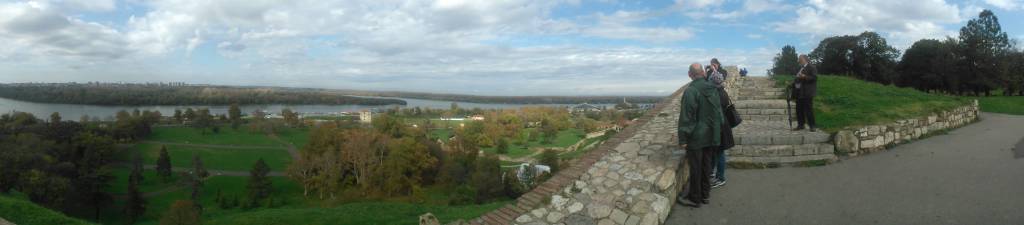 The view from Belgrade fortress.